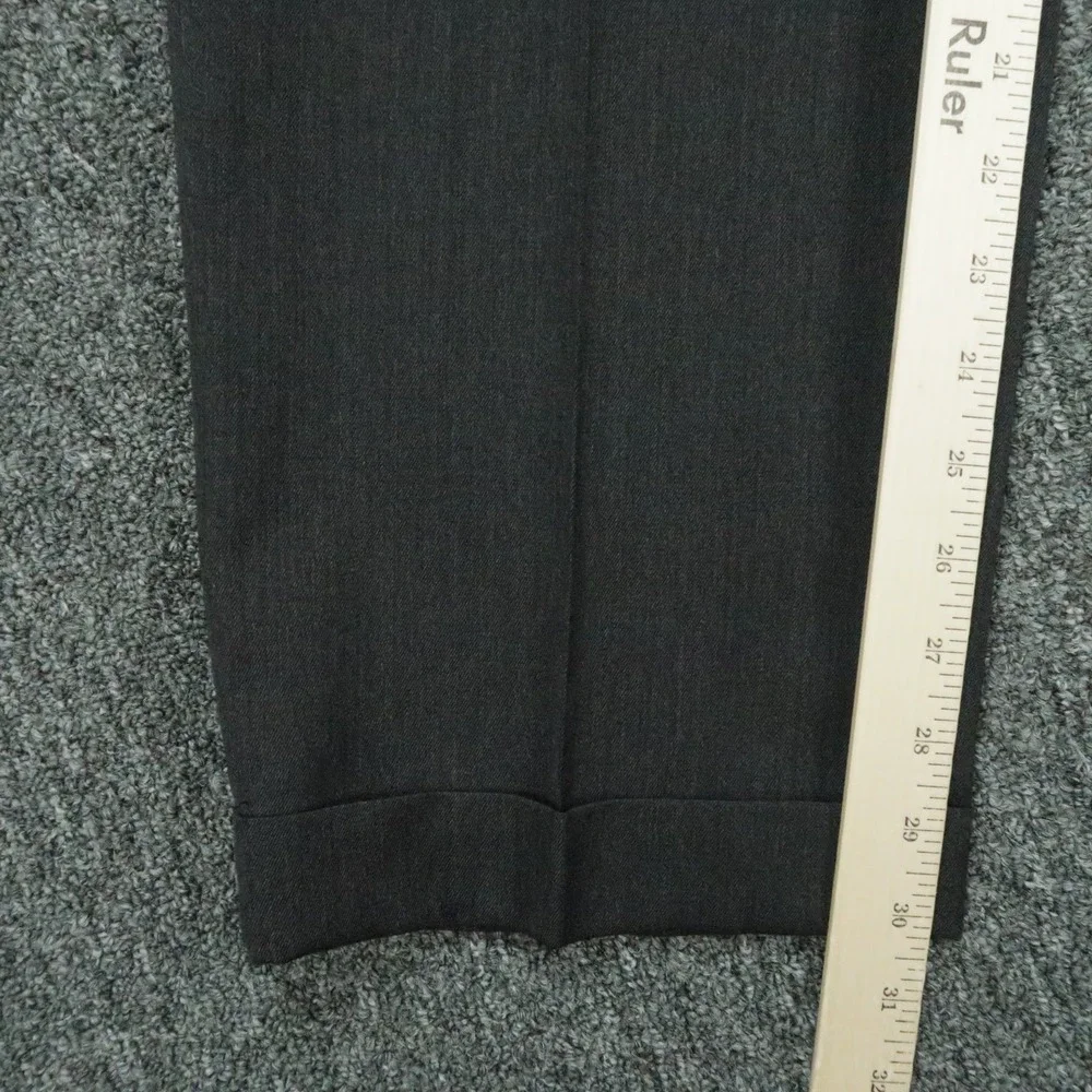 Brooks Brothers Pants Mens 36x30 Gray Madison Pleated Straight Wool Trouser *